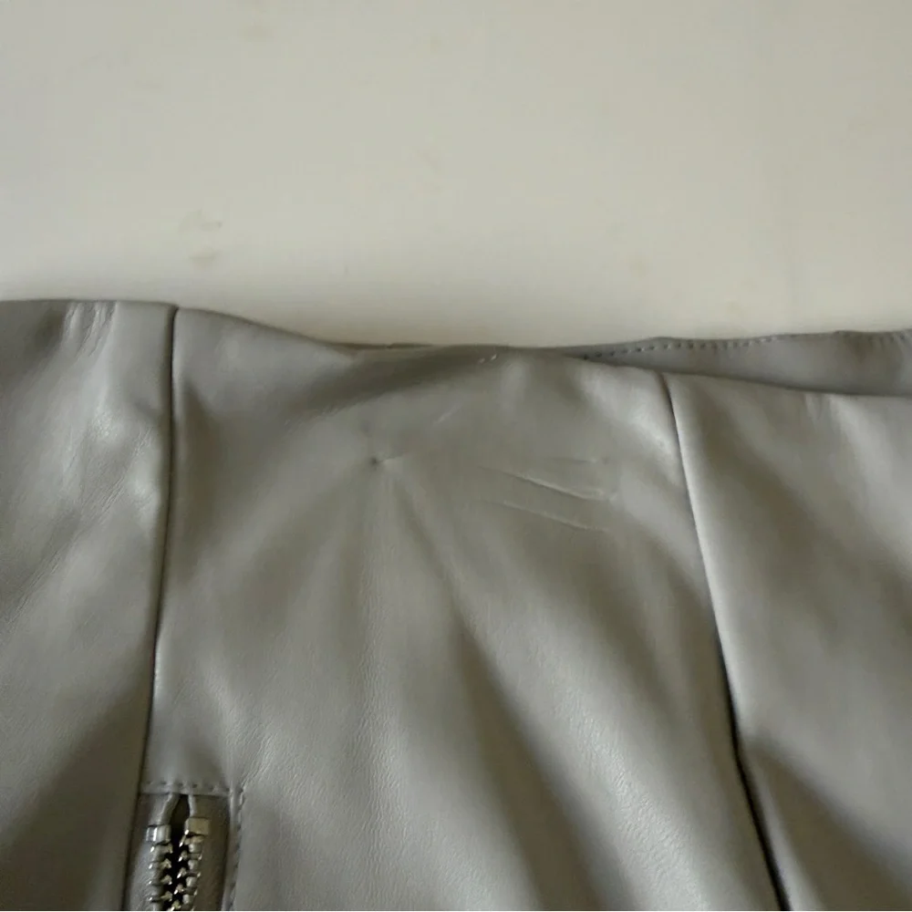 ASOS Utility Wrap Midi Skirt Pencil Asymmetrical Gray NWT Size 8 - Picture 5 of 7